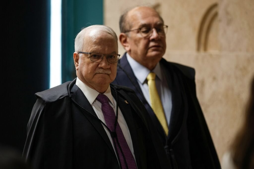 Gilmar pede suspensão do julgamento de Moraes e Fachin marca retomada para 14h