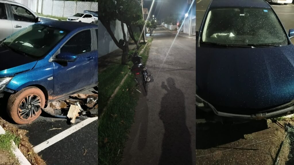 Criminosos invadem confraternização, fazem pastor refém e fogem após carro bater em Cuiabá
