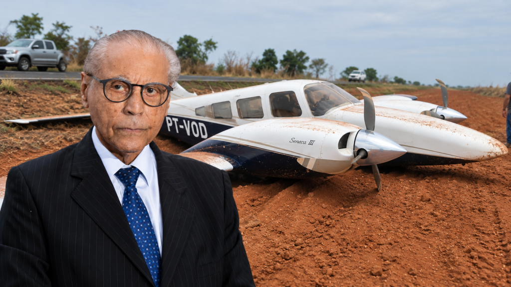 Avião que transportava equipe de Júlio Campos faz pouso forçado às margens de rodovia em MT