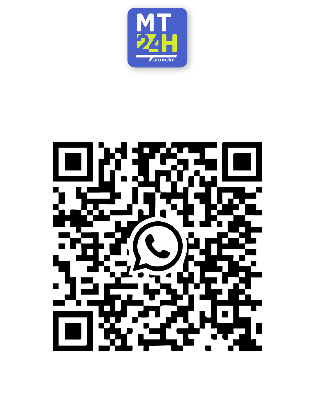QR Code para entrar no grupo do MT24H no WhatsApp